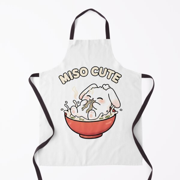 Item preview, Miso Cute Bunny in Miso Soup - Funny Japanese Food Design designed and sold by AmyLeeKawaii.