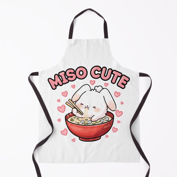 Item preview, Miso Cute Bunny in Miso Soup - Funny Valentine Japanese Food Design designed and sold by AmyLeeKawaii.