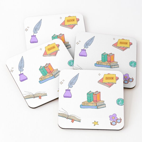 Item preview, Bookish set of drawn stickers, book day, love book, decoration designed and sold by NatalkaP.