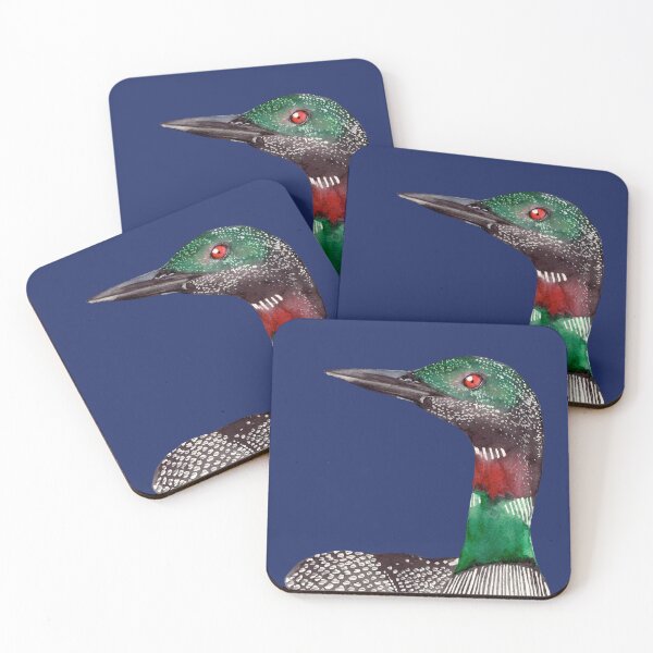 Item preview, Common Loon tableau aquarelle oiseau designed and sold by art-elodie-g.