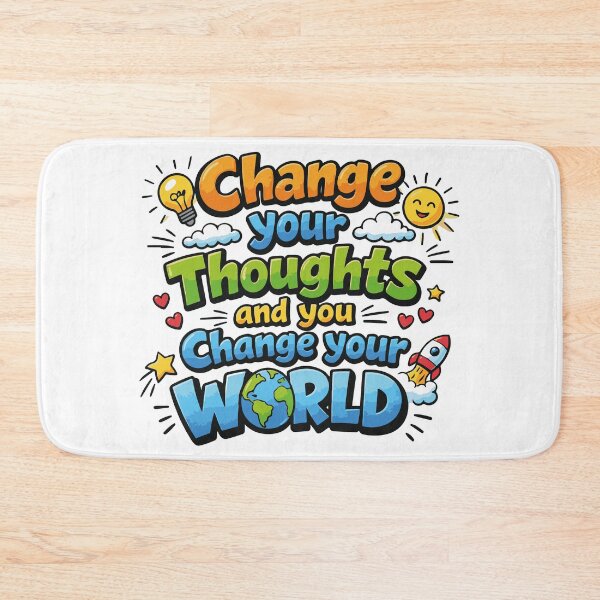 Item preview, Change Your Thoughts and You Change Your World Happy designed and sold by Arte Cartoon From TagTeam Group.