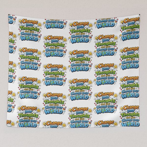 Item preview, Change Your Thoughts and You Change Your World Happy designed and sold by Arte Cartoon From TagTeam Group.