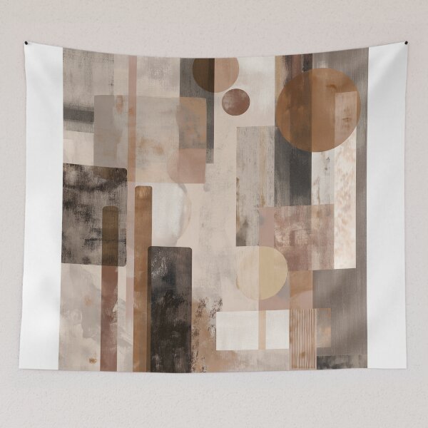 Item preview, Geometric Earth Tones boho Composition designed and sold by lautir.