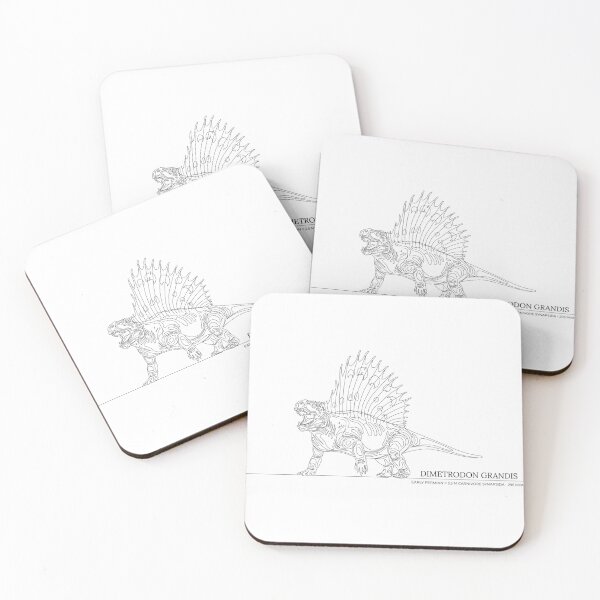 Item preview, Dimetrodon - Minimalist Continuous Line Drawing designed and sold by 1LineMS.