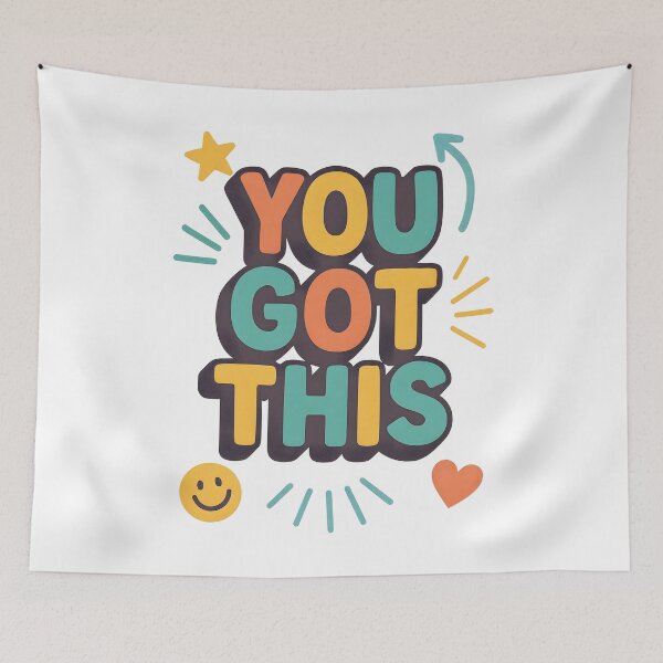 Item preview, Bold Motivational Quote You Got This Fun Graphic. designed and sold by The-T-In-Retro.