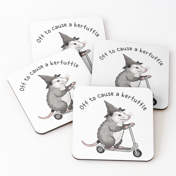 Item preview, Off To Cause A Kerfuffle Opossum On Scooter Witch Hat Art designed and sold by Nannythenimfa.