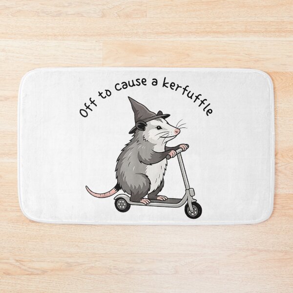 Item preview, Off To Cause A Kerfuffle Opossum On Scooter Witch Hat Art designed and sold by Nannythenimfa.