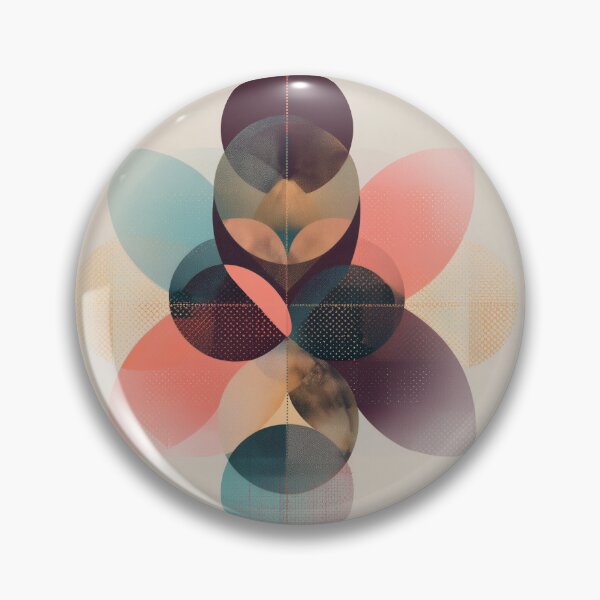 Item preview, Geometric Shapes Flower boho Pattern designed and sold by lautir.