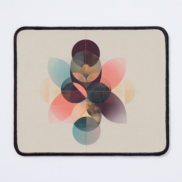 Item preview, Geometric Shapes Flower boho Pattern designed and sold by lautir.