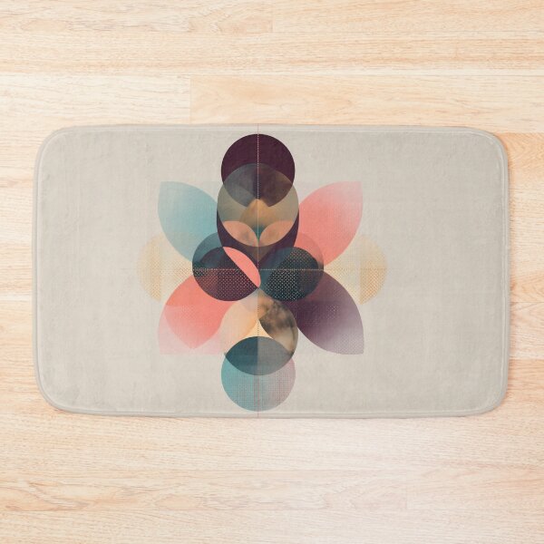 Item preview, Geometric Shapes Flower boho Pattern designed and sold by lautir.