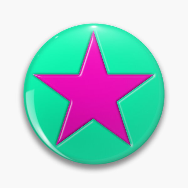 Item preview, Funky Star Pin Button designed and sold by ubicilembu.