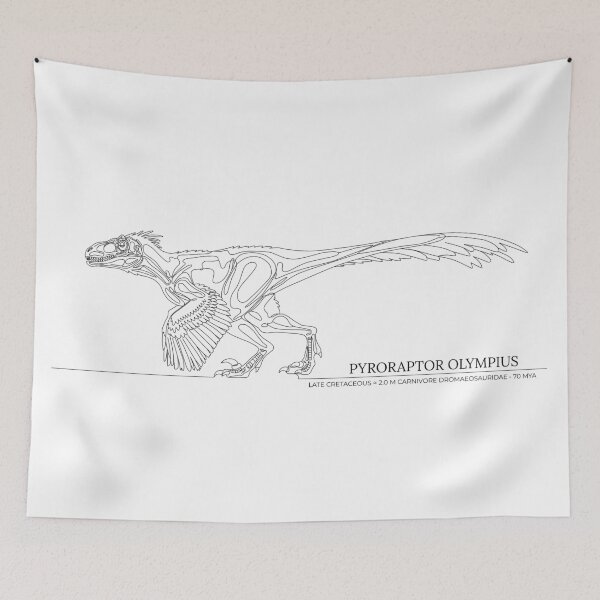 Item preview, Pyroraptor - Minimalist continuous line drawing designed and sold by 1LineMS.
