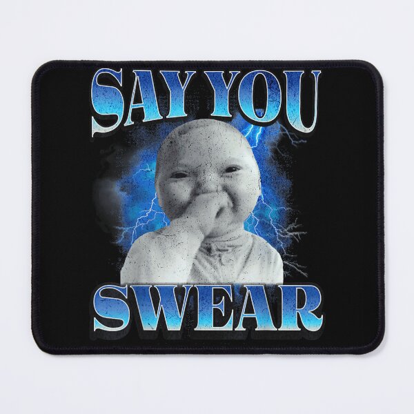 Item preview, Say You Swear Aesthetic Baby Lightning Bolt Retro 90s Streetwear Design designed and sold by Daisy Grimes.