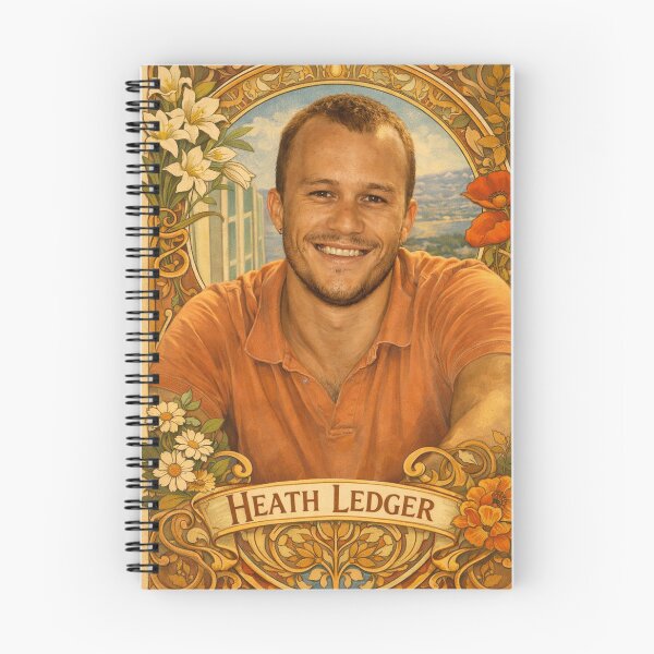 Item preview, Heath Ledger (Portrait A. Mucha) designed and sold by ~ Th*mas ~.