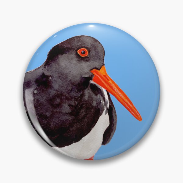 Item preview, Eurasian Oystercatcher bird watercolour painting designed and sold by art-elodie-g.