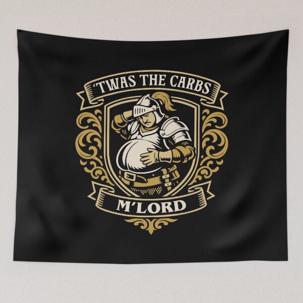 Item preview, Twas the Carbs Mlord Medieval Meme designed and sold by pixeptional.