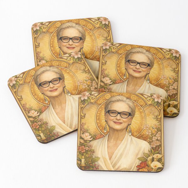 Item preview, Meryl Streep (Portrait A. Mucha) designed and sold by ~ Th*mas ~.