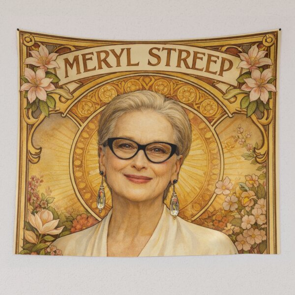 Item preview, Meryl Streep (Portrait A. Mucha) designed and sold by ~ Th*mas ~.