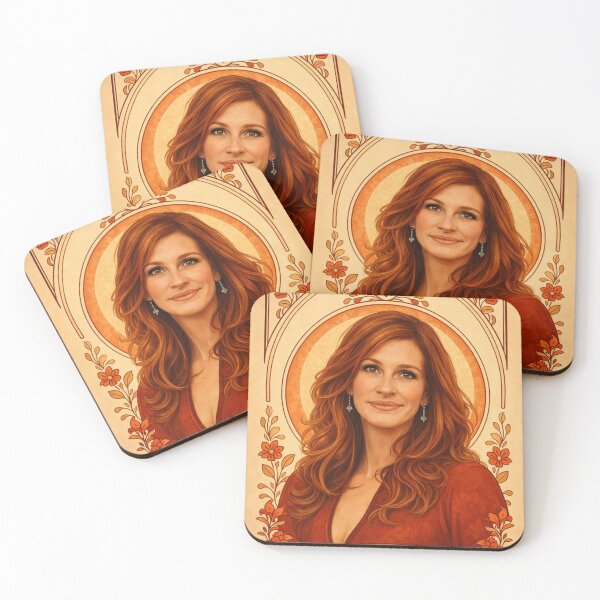 Item preview, Julia Roberts (Portrait A. Mucha) designed and sold by ~ Th*mas ~.