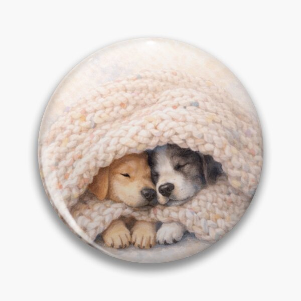 Item preview, Always Better Together – Cute Watercolor Puppies designed and sold by inspired-works.