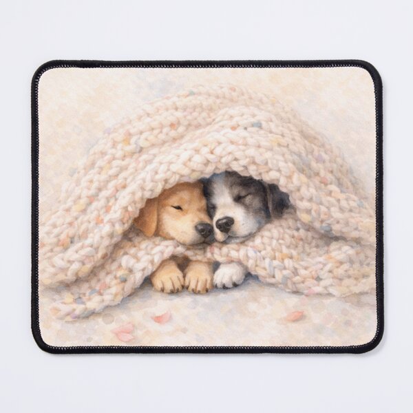 Item preview, Always Better Together – Cute Watercolor Puppies designed and sold by inspired-works.