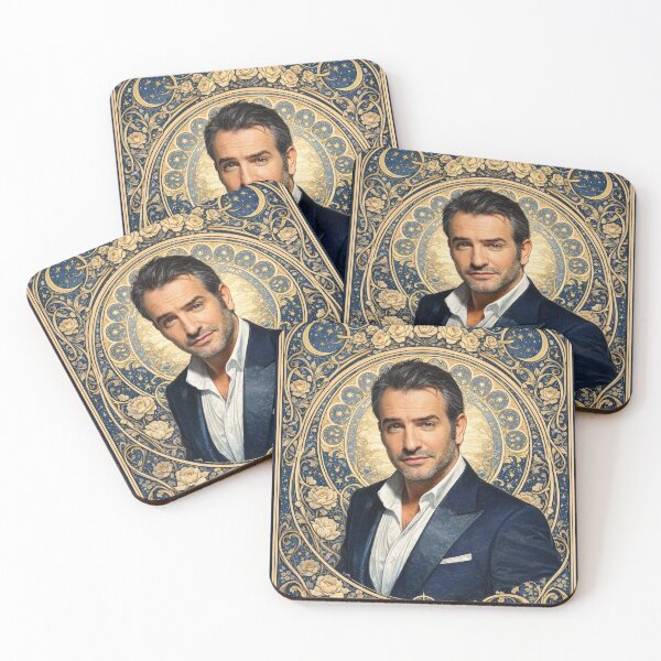 Item preview, Jean Dujardin (Portrait by A. Mucha) designed and sold by ~ Th*mas ~.