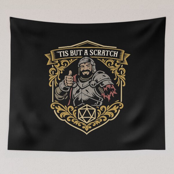 Item preview, Tis But a Scratch Paladin Dark Humor designed and sold by pixeptional.