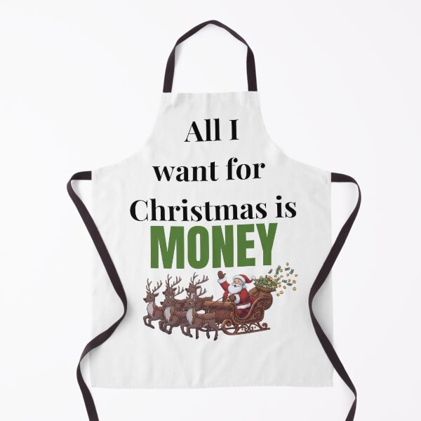 Item preview, All I Want For Christmas Is Money - Funny Holiday Sleigh Graphic designed and sold by The Sticker Cove.