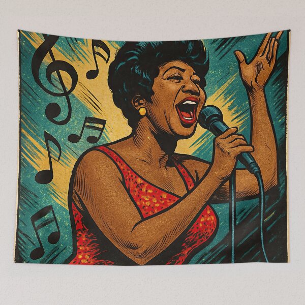 Item preview, Aretha Franklin | Comics stylCartoone -  designed and sold by ComicsFactory.