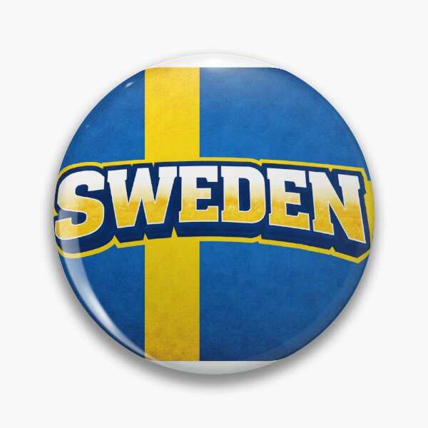 Item preview, Sweden Flag Design – Swedish Pride Bold Typography Art designed and sold by GarnerSupplyCo.