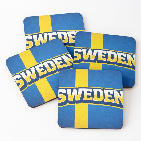 Item preview, Sweden Flag Design – Swedish Pride Bold Typography Art designed and sold by GarnerSupplyCo.