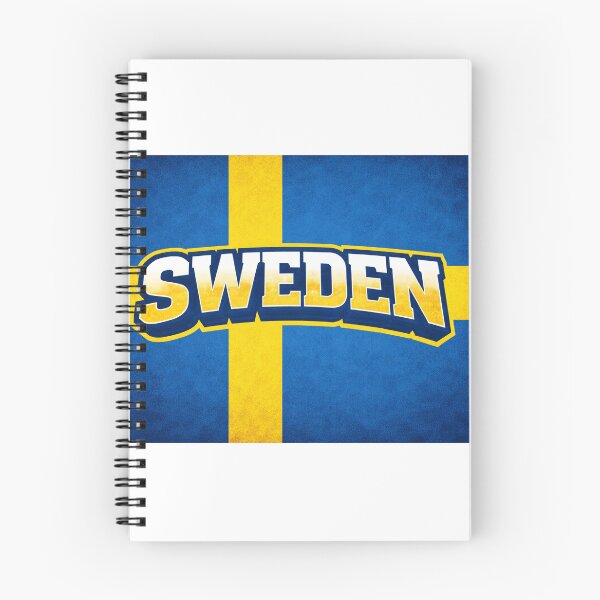 Item preview, Sweden Flag Design – Swedish Pride Bold Typography Art designed and sold by GarnerSupplyCo.