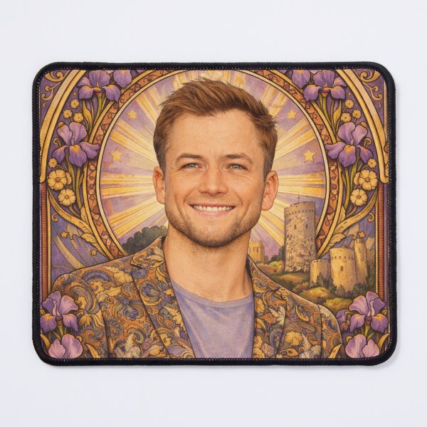 Item preview, Taron Egerton (Portrait A. Mucha) designed and sold by ~ Th*mas ~.