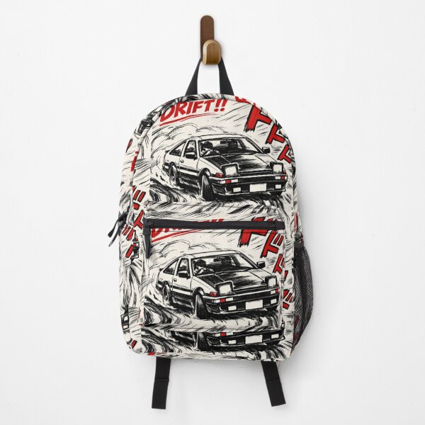 Item preview, JDM Anime Style Vintage Design Initial Drift Black and White designed and sold by Sideways Society Apparel.