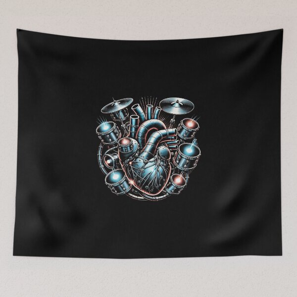 Item preview, Heartbeat Drum Machine: Rhythm Lives Inside Every Drummers gift designed and sold by Pixel4you.
