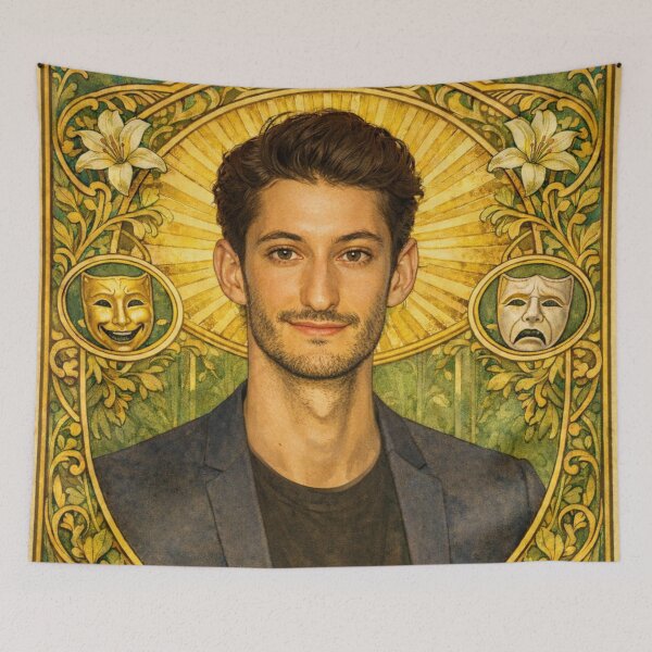 Item preview, Pierre Niney (Portrait of A. Mucha) designed and sold by ~ Th*mas ~.