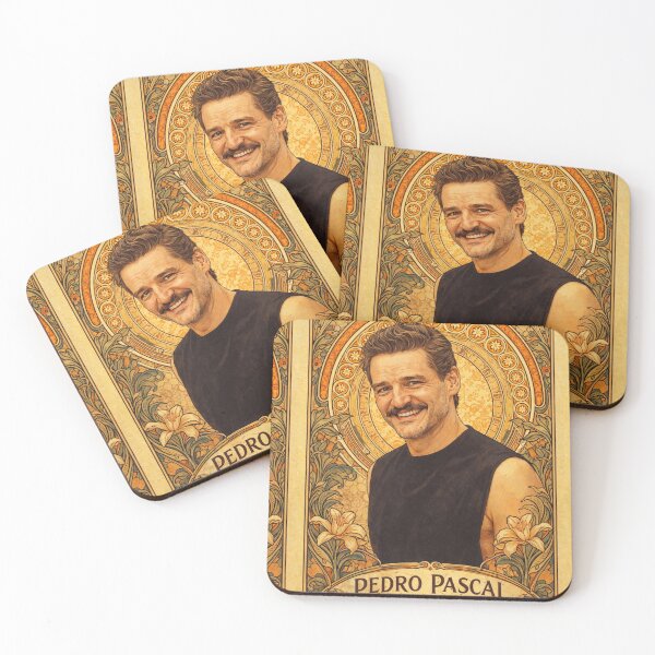 Item preview, Pedro Pascal (Portrait A. Mucha) designed and sold by ~ Th*mas ~.