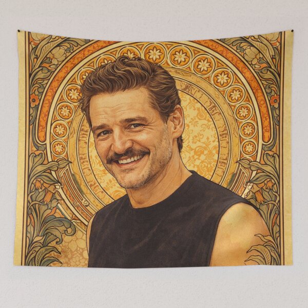 Item preview, Pedro Pascal (Portrait A. Mucha) designed and sold by ~ Th*mas ~.