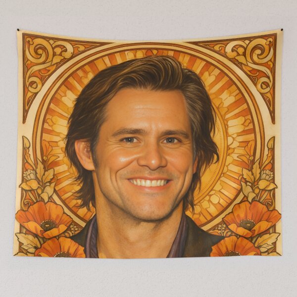 Item preview, Jim Carrey (Portrait A. Mucha) designed and sold by ~ Th*mas ~.