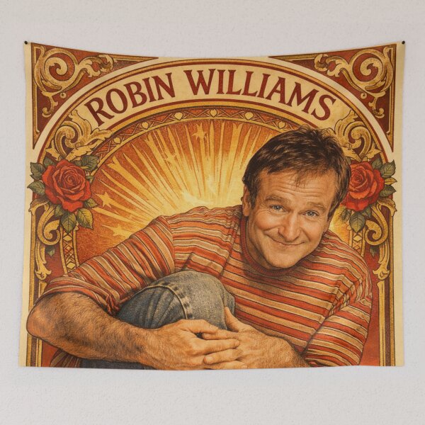 Item preview, Robin Williams (Portrait A. Mucha) designed and sold by ~ Th*mas ~.