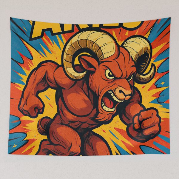 Item preview, Aries zodiac symbol | Comics stylCartoone -  designed and sold by ComicsFactory.