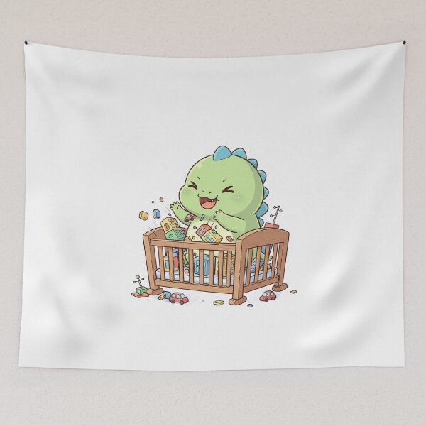 Item preview, Baby Kaiju Training in Crib designed and sold by ericvonberner.