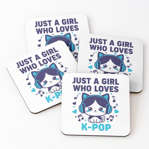 Item preview, Just A Girl Who Loves K-Pop Cute Korean Music designed and sold by LuminOrb.