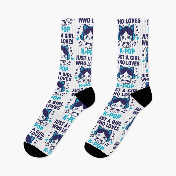 Item preview, Just A Girl Who Loves K-Pop Cute Korean Music designed and sold by LuminOrb.