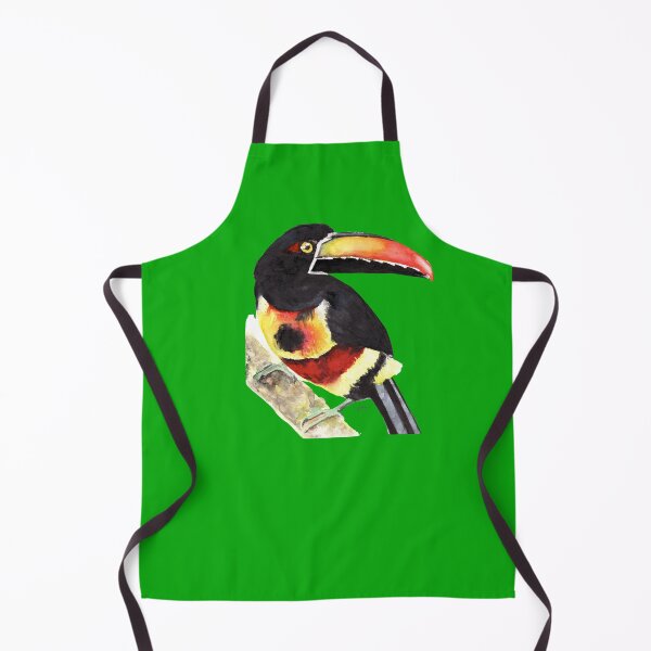 Item preview, Fiery-Billed Aracari bird watercolour painting designed and sold by art-elodie-g.