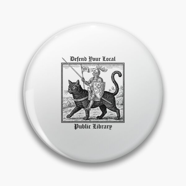 Item preview, Defend Local Public Library Vintage Knight designed and sold by ajifujpost.