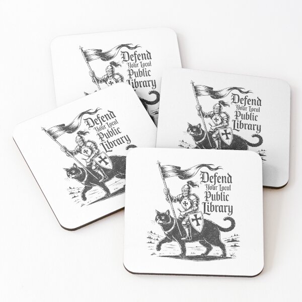 Item preview, Defend Local Public Library Knight Shield designed and sold by nryum.