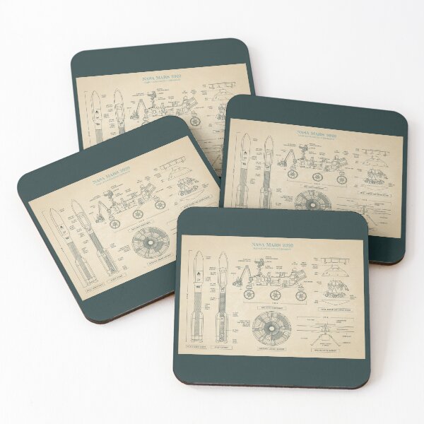 Item preview, NASA Mars 2020. Perseverance and Ingenuity (Parchment) designed and sold by BGALAXY.