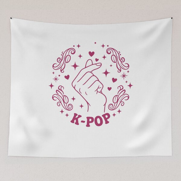 Item preview, K-Pop Finger Heart Korean Music Cute K-Pop Love designed and sold by LuminOrb.