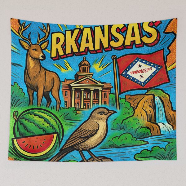 Item preview, Arkansas state | Comics stylCartoone -  designed and sold by ComicsFactory.